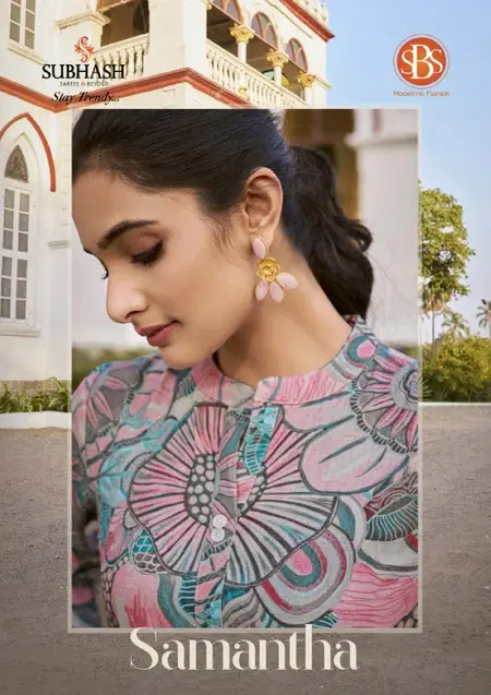 Samantha By Sbs Daily Wear Printed Cotton Kurti Wholesale Price In Surat
